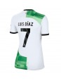 Liverpool Luis Diaz #7 Venkovní Dres pro Dámské 2023-24 Krátký Rukáv